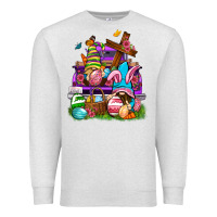 Oatmeal Heather Easter gnomies truck Easter Day Premium Sweatshirt - Neo Western