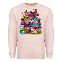 Pale Pink Easter gnomies truck Easter Day Premium Sweatshirt - Neo Western