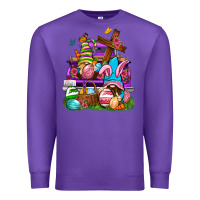 Purple Easter gnomies truck Easter Day Premium Sweatshirt - Neo Western