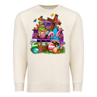 Sandshell Easter gnomies truck Easter Day Premium Sweatshirt - Neo Western