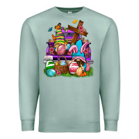 Seafoam Easter gnomies truck Easter Day Premium Sweatshirt - Neo Western