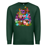Sports Green Easter gnomies truck Easter Day Premium Sweatshirt - Neo Western