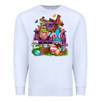 White Easter gnomies truck Easter Day Premium Sweatshirt - Neo Western