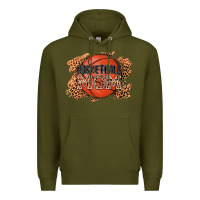 Army Green basketball mom Premium Hoodie - AdoDesignShop
