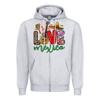 Heather Grey Love Mexico Zipper Hoodie - RanaPortraitStore