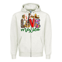 Oatmeal Heather Love Mexico Zipper Hoodie - RanaPortraitStore