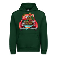Forest Green Christmas truck Urban Hoodie - BarkalooDesign