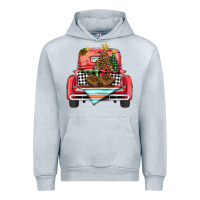 Heather Grey Christmas truck Urban Hoodie - BarkalooDesign