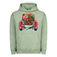 Pigment Oil Green Christmas truck Urban Hoodie - BarkalooDesign