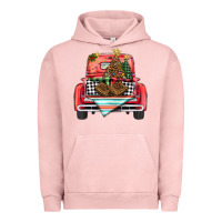 Pigment Salmon Christmas truck Urban Hoodie - BarkalooDesign