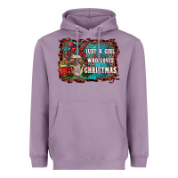 Lavender just a girl who loves christmas Heavyweight Hoodie - RanaPortraitStore
