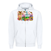 White Mexico coffee cups Zipper Hoodie - RanaPortraitStore