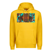Lemon western texas and bullskulls with turquoise and leopard licanse plate Premium Hoodie - Artiststas