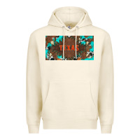 Tofu western texas and bullskulls with turquoise and leopard licanse plate Premium Hoodie - Artiststas
