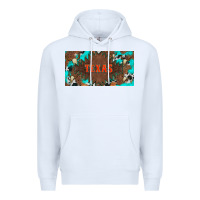 White western texas and bullskulls with turquoise and leopard licanse plate Premium Hoodie - Artiststas