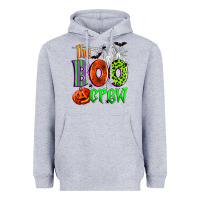 Heather Grey the boo crew Heavyweight Hoodie - Zillion Design Studio