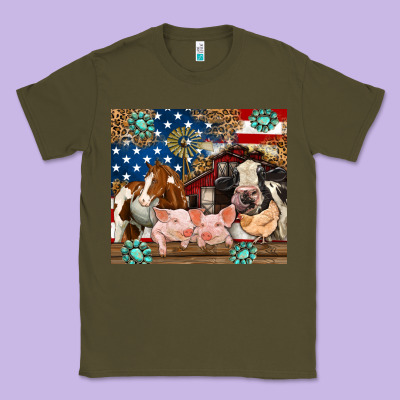 American Farm Animals Classic Tee Designed By Ranaportraitstore