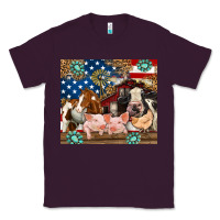 Plum American farm animals Classic Tee - RanaPortraitStore