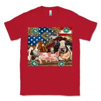 Red American farm animals Classic Tee - RanaPortraitStore