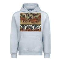 Heather Grey cowhide leopard camouflage Urban Hoodie - Jasminsmagicworld