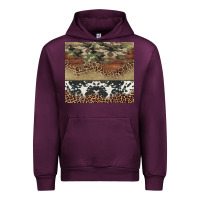 Mauve Wine cowhide leopard camouflage Urban Hoodie - Jasminsmagicworld
