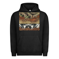 Pigment Black cowhide leopard camouflage Urban Hoodie - Jasminsmagicworld