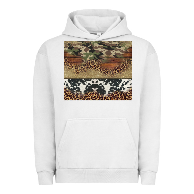 Cowhide Leopard Camouflage Urban Hoodie by Jasminsmagicworld | Teevron