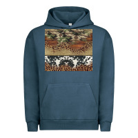 Pigment Midnight Navy cowhide leopard camouflage Urban Hoodie - Jasminsmagicworld