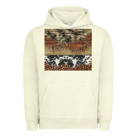 Pigment Pistachio cowhide leopard camouflage Urban Hoodie - Jasminsmagicworld