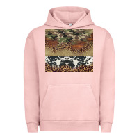 Pigment Salmon cowhide leopard camouflage Urban Hoodie - Jasminsmagicworld