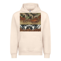 Sandshell cowhide leopard camouflage Urban Hoodie - Jasminsmagicworld