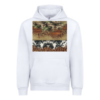 White cowhide leopard camouflage Urban Hoodie - Jasminsmagicworld