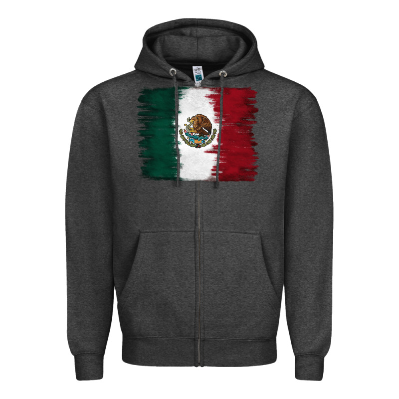 Mexican Flag Zipper Hoodie by RanaPortraitStore | Teevron