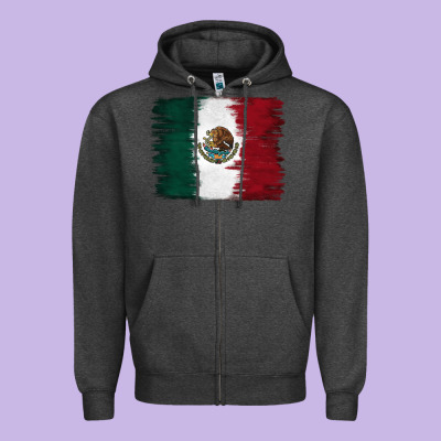 Zipper Hoodie Mexican Flag