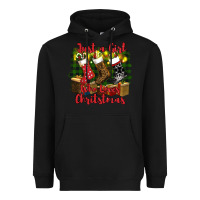 Black just a girl who loves christmas Heavyweight Hoodie - RanaPortraitStore