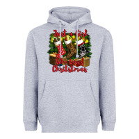 Heather Grey just a girl who loves christmas Heavyweight Hoodie - RanaPortraitStore