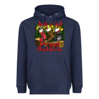 Navy just a girl who loves christmas Heavyweight Hoodie - RanaPortraitStore