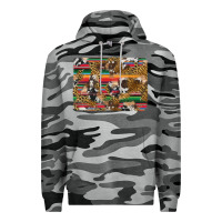 Western Serape Cowhide And Leopard Background Premium Hoodie | Teevron