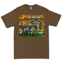 Cacao Western Cute Hampshire Sheep Family Premium Tee - LillyAllenDesigns