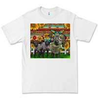 White Western Cute Hampshire Sheep Family Premium Tee - LillyAllenDesigns
