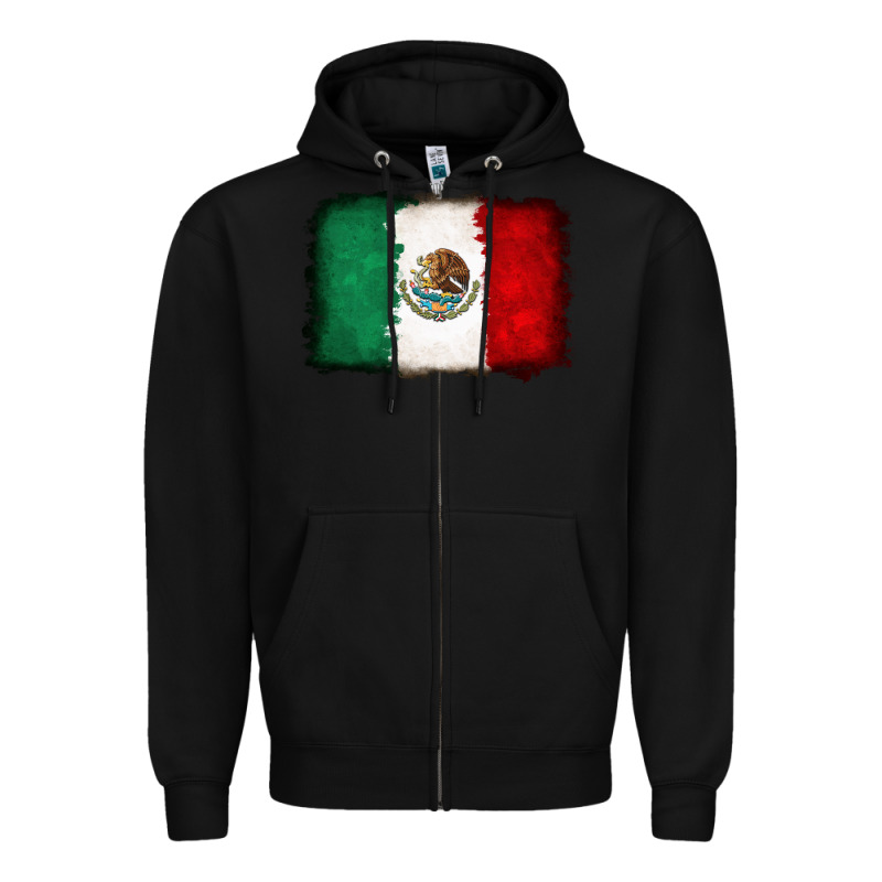 Mexican Flag Zipper Hoodie by RanaPortraitStore | Teevron