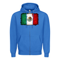 True Royal Mexican flag Zipper Hoodie - RanaPortraitStore
