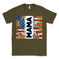 Army Green American mama Classic Tee - RanaPortraitStore