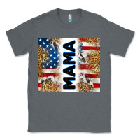 Charcoal Heather American mama Classic Tee - RanaPortraitStore