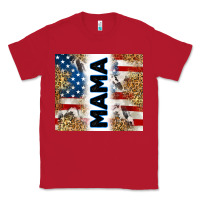 Red American mama Classic Tee - RanaPortraitStore