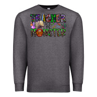 Charcoal Heather teacher of monster Premium Sweatshirt - CowhideDigitalArt