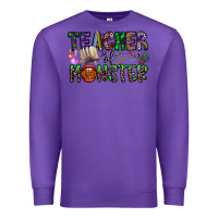 Purple teacher of monster Premium Sweatshirt - CowhideDigitalArt