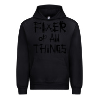 Black Fixer Of All Things Urban Hoodie - LillyAllenDesigns