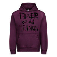 Mauve Wine Fixer Of All Things Urban Hoodie - LillyAllenDesigns