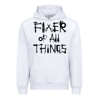White Fixer Of All Things Urban Hoodie - LillyAllenDesigns